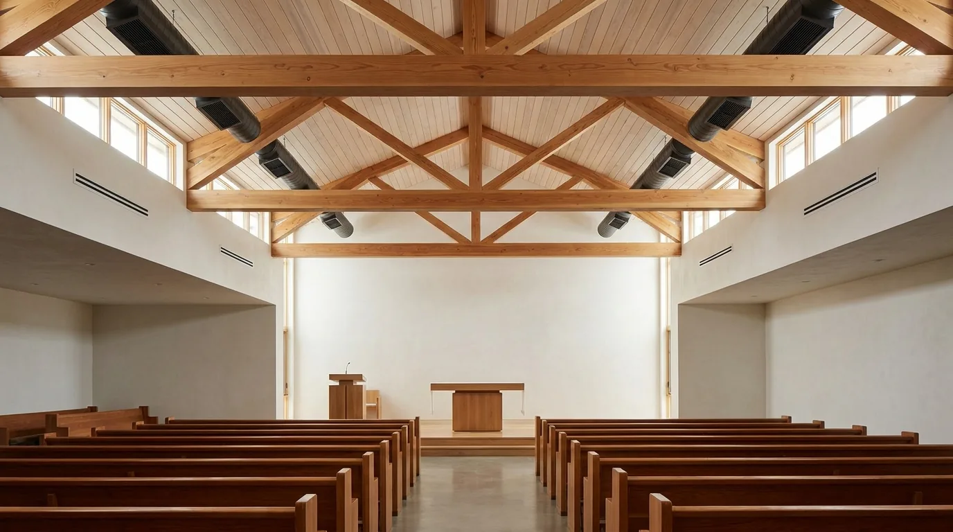 Church HVAC service in the High Desert: large-assembly cooling + acoustic-conscious design
